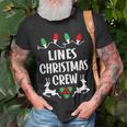 Lines Name Gift Christmas Crew Lines Unisex T-Shirt Gifts for Old Men