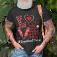 Love Registered Nurse Valentines Day Flannel Nurse T-Shirt Gifts for Old Men