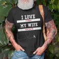 Mens I Love It When My Wife Lets Me Fly Pilot Fun T-shirt Gifts for Old Men