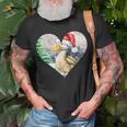 Lustige Ente Weihnachtsmütze Vintage Valentinstag Ente V2 T-Shirt Geschenke für alte Männer