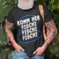 Lustiges Angeln Fischer Geschenk Fischen Angler Köder Rute T-Shirt Geschenke für alte Männer