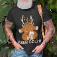 Lustiges Bierbrau-Rentier T-Shirt Geschenke für alte Männer