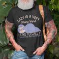Lustiges Faultier Selektive Teilnahme T-Shirt Geschenke für alte Männer