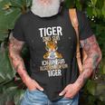 Lustiges Tiger T-Shirt Tiger sind süß, also bin ich ein Tiger, Witziges Spruch-Shirt Geschenke für alte Männer