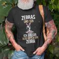 Lustiges Zebra Slogan T-Shirt Zebras Sind Süß in Schwarz Geschenke für alte Männer