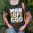 Man Of God Christian Believer Dad Daddy Father’S Day Cute Unisex T-Shirt Gifts for Old Men