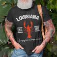 Mardi Gras Louisiana Crawfish New Orleans Men Women T-Shirt Gifts for Old Men