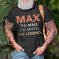 Max The Man The Myth The Legend Name Personalized Men Unisex T-Shirt Gifts for Old Men