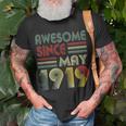 May 1919Shirt 100 Years Old 100Th Birthday Decorations Unisex T-Shirt Gifts for Old Men