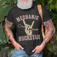 Mechanic Garage Car Enthusiast Man Cave Design For Garage Gift For Mens Unisex T-Shirt Gifts for Old Men
