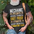 Mechanic Sarcastic Graphic Funny Repair Shop Unisex T-Shirt Gifts for Old Men