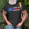 Mens Abuelo Puerto Rico Flag Puerto Rican Pride Fathers Day Gift Unisex T-Shirt Gifts for Old Men