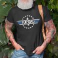 Mens Christmas Birthday Gift For Top Dad Birthday Gun Father’S Da Unisex T-Shirt Gifts for Old Men