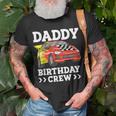 Mens Daddy Birthday Crew Race Car Racing Car Driver Papa Dad Unisex T-Shirt Gifts for Old Men