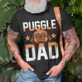 Mens Daddy Puggle Dad Dog Owner Dog Lover Pet Animal Puggle Unisex T-Shirt Gifts for Old Men