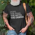 For Pops Dad Gifts, Papa The Man Myth Legend Shirts