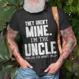 Mens They Arent Mine Im The Uncle The Cool Fun & Favorite Uncle Unisex T-Shirt Gifts for Old Men