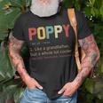 Mens Vintage Poppy DefinitionFathers Day Gifts For Dad Unisex T-Shirt Gifts for Old Men