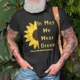 Mental Health Matters In May We Wear Green Mental Awareness Unisex T-Shirt Gifts for Old Men