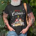 Merry Catmas Funny Cat Mom Cat Dad Christmas Cat Unisex T-Shirt Gifts for Old Men
