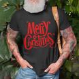 Merry Christmas Weihnachts Spruch Dekoration Damen Herren V5 T-Shirt Geschenke für alte Männer