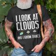 Meteorologist Cool Chaser Weather Forecast Clouds T-Shirt Gifts for Old Men