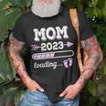 Mom 2023 Expectant Mother 2023 Pregnancy Announcement Gift For Womens Unisex T-Shirt Gifts for Old Men