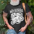 Motocross Für Biker I Dirt Bike I Cross Enduro T-Shirt Geschenke für alte Männer