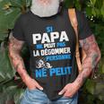 Motorrad-Motiv Herren T-Shirt Si Papa ne peut pas la dégommer Geschenke für alte Männer