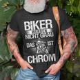 Motorradfahrer Biker Werden Nicht Grau Das Ist Chrom V3 T-Shirt Geschenke für alte Männer