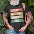 Mutter Video Gaming Legende Vintage Video Gamer Frau Mama V2 T-Shirt Geschenke für alte Männer