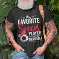 My Favorite Soccer Player Calls Me Grandma Soccer Lover Unisex T-Shirt Gifts for Old Men