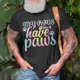 My Kids Have Paws For Cats Mom And Cats Dad Tie Dye Unisex T-Shirt Gifts for Old Men