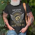 Never Underestimate The Power Of An Otter Unisex T-Shirt Gifts for Old Men