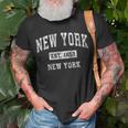 New York New York Ny Vintage Established Sports T-Shirt Gifts for Old Men
