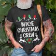 Nice Name Gift Christmas Crew Nice Unisex T-Shirt Gifts for Old Men