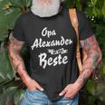 Opa Alexander Ist Der Beste Geschenk T-Shirt Geschenke für alte Männer