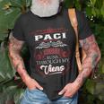 Paci Blood Runs Through My Veins Unisex T-Shirt Gifts for Old Men