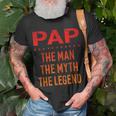 Pap The Man Der Mythos Die Legende Grandpa Men T-Shirt Geschenke für alte Männer