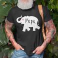 Papa Africa Elephant Father Matching For Dad Gift For Mens Unisex T-Shirt Gifts for Old Men