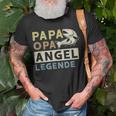Papa Opa Angel Legende T-Shirt, Perfekt für Vatertagsangler Geschenke für alte Männer