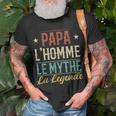 Papa Zum Vatertag Geschenk Für Papa Geburtstag Vater V2 T-Shirt Geschenke für alte Männer
