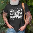 Pappaw Grandpa Gifts Worlds Greatest Pappaw Gift For Mens Unisex T-Shirt Gifts for Old Men