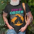 Paw And Order Special Feline Unit Pets Training Animal Lover T-Shirt Gifts for Old Men