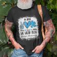 Peace Love Autism In April We Wear Blue For Autism Awareness Unisex T-Shirt Gifts for Old Men