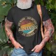 Personalisiertes Alexander T-Shirt: Mann, Mythos, Legende Tee Geschenke für alte Männer