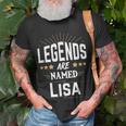 Personalisiertes Legends Are Named Lisa T-Shirt mit Sternenmotiv Geschenke für alte Männer