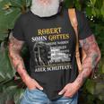 Personalisiertes Robert T-Shirt mit Sohn Gottes Design & Inspirierendem Zitat Geschenke für alte Männer