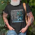 Personalisiertes T-Shirt Christoph, Text & Name Design Geschenke für alte Männer