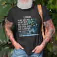 Personalisiertes Uwe T-Shirt, Name & Lustiger Spruch Geschenke für alte Männer